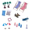 1 Set Dollhouse Miniatur Summer Beach Set Simuliertes Mini Produktbild-Vorschau 2