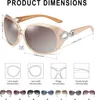 DUCO Sonnenbrille Damen Klassisch Polarisiert Übergroß Mode Produktbild-Vorschau 3