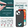 Dünne 0,5mm Hülle für iPhone 15 Plus Hard Case Ultra Slim Produktbild-Vorschau 4