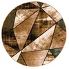 Designer Teppich Brilliant Beige Grün Magic Rund, Größe:160 Produktbild-Vorschau 5