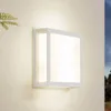 Zewnętrzna lampa ścienna Lindby Sivana, biała, aluminium, Podgląd zdjęcia produktu 2
