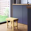 Couchtisch Beistelltisch aus Bambus Duschhocker aus Holz Produktbild-Vorschau 6