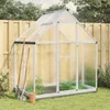 vidaXL Skleník so základovým rámom strieborný 169x114x202 Náhľad obrázku produktu 2