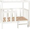 vidaXL Lit pour chien blanc 105,5x83,5x100 cm Pin massif Voir les images du produit 9