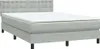 Boxspringbett mit Matratze Hellgrau 160x210 cm Samt Produktbild-Vorschau 3