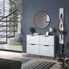 Scarpiera da ingresso Vicco Luca Bianco 116 x 88.5 cm con Anteprima dell’immagine prodotto 3