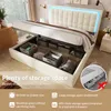 Letto imbottito Flieks 160x200cm con rete a doghe e Anteprima dell’immagine prodotto 6