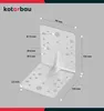 KOTARBAU® 25 Pezzi Staffa Angolare Acciaio Zincato Anteprima dell’immagine prodotto 3