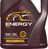 A close-up of a bottle of Mannol Energy 5W-30 motor oil. Produktbild-Vorschau