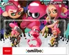 The image shows the packaging of Nintendo Amiibo Splatoon Octoling figures, featuring multiple characters and the "amiibo" logo. Produktbild-Vorschau