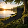 BigDean verstellbarer Campingstuhl mit Fußablage, hoher Produktbild-Vorschau 7