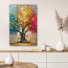 MuchoWow® - Leinwandbilder - Baum - Bunt - Grau - Modern, Produktbild-Vorschau 6