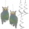 Set 2x Vogelscheuche Eulen Optik Windspiel Vogelschutz & 3x Produktbild-Vorschau 1