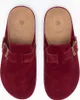 Damen Wildleder Hausschuhe Slippers Klassische Pantoffeln Produktbild-Vorschau 4