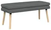 Banc double vidaXL, gris foncé, 110 x 40 x 47 cm, tissu Voir les images du produit 1