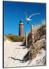 Wallario Wandbild Möwe am Strand mit Leuchtturm, Größe: Produktbild-Vorschau 2