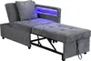 Sweiko Lit rembourré Canapé-lit 3 en 1 Canapé-lit Voir les images du produit 15
