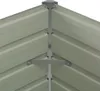 vidaXL Podwyższone łóżko brązowe 100 x 100 x 77 cm Stal Podgląd zdjęcia produktu 7