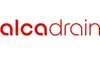 The image shows the brand name "alcadrain" in red text on a white background. Anteprima dell’immagine prodotto