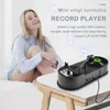 Mini USB Vintage LP Vinyl Record Player 33/45PRM Gramofon Náhled obrázku produktu 4