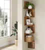 VASAGLE Eckregal, Wandregal, Bücherregal, aus Holz, mit 5 Produktbild-Vorschau 6
