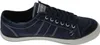 A side view of a navy blue Dockers sneaker against a white background. Voir les images du produit