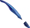 A blue and purple pen with its cap off, isolated on a white background. Produktbild-Vorschau