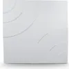 A white, square panel with a raised, curved design. Produktbild-Vorschau