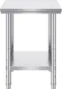 Stół roboczy ze stali nierdzewnej 60 cm x 60 cm Do Podgląd zdjęcia produktu 11