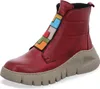 A studio shot of a single red boot. Produktbild-Vorschau