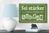 Holzschild Spruch 18x12cm sei stärker als deine Ausrede Produktbild-Vorschau 4