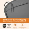 4er Set Outdoor Sitzkissen, 44 x 47 cm, 6 cm dick, Produktbild-Vorschau 3