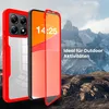 A phone case and phone are displayed in front of a mountain landscape. Produktbild-Vorschau