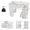 Hochbett mit Schreibtisch, Stauraum und LED-Beleuchtung, Produktbild-Vorschau 7