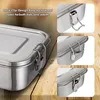 Brotdose Edelstahl, 1200ml Lunchbox Auslaufsicher mit Produktbild-Vorschau 5