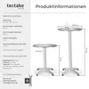tectake® Aluminium-Bistrotisch Frederic wetterfest Produktbild-Vorschau 5