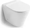 Spülrandloses Keramik-Stand-WC mit WC-Sitz | Blues Produktbild-Vorschau 1
