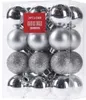 Boules de Noël, Ø 3 cm, 24 pièces, argentées Voir les images du produit 1