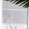 Ręcznik hammam w pasy 100% naturalna bawełna YEYE Antracyt Podgląd zdjęcia produktu 9