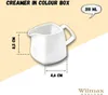 Lattiera Wilmax 310 ml in porcellana bianca Ilona Anteprima dell’immagine prodotto 3
