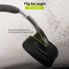 Close-up of a black headphone, showing its adjustable ear cups and headband. Produktbild-Vorschau