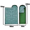 Kapuzenschlafsack, 2 in 1 Campingdecke, grün Produktbild-Vorschau 4