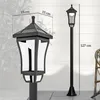 Outsunny Solar Gartenlaterne 127 cm Gartenlampe mit Produktbild-Vorschau 3