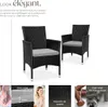 Lot de 2 fauteuils de jardin en rotin avec 2 sets de Voir les images du produit 3