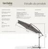 Parasol 350 cm avec housse de protection - gris Voir les images du produit 6