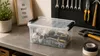 Aufbewahrungsbox Ordnungsbox Box mit Deckel 8 l Transparent Produktbild-Vorschau 6