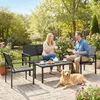Outsunny tuinmeubelset, zithoek voor 4 personen, tuinlounge Productafbeelding-voorbeeld 9