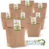 25 kleine Papiertüte braun rot weiß HERZ Frohe Ostern Produktbild-Vorschau 1