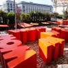 Bank Modernes Design Slide Interieur und Garten Wow - Rot Produktbild-Vorschau 6