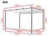 PRIMEYARD Pergola 3x4 m pavillon avec toit rétractable - Voir les images du produit 2